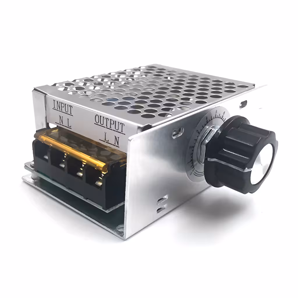 Sprieguma regulators 220V AC 4000W – Elektriskā motora ātruma regulators fleksam, ventilatoram, nosūcējam