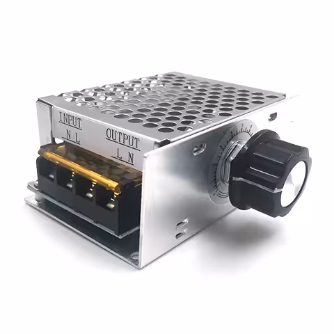 Sprieguma regulators 220V AC 4000W – Elektriskā motora ātruma regulators fleksam, ventilatoram, nosūcējam