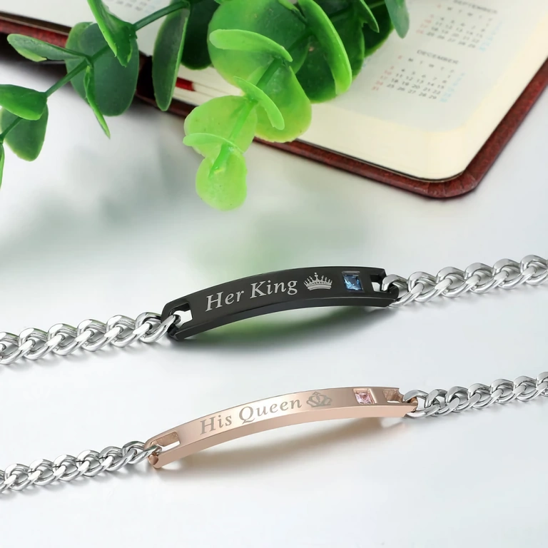 Pāru aproču komplekts Valentīndienai Pāru aproces piemērotas Valentīndienai vai jubilejām