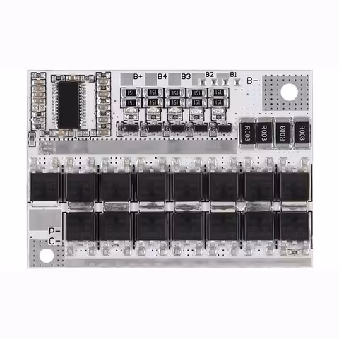 BMS 5S 100A 21V – Li-Ion 18650 akumulatoru aizsardzības un izlīdzināšanas modulis