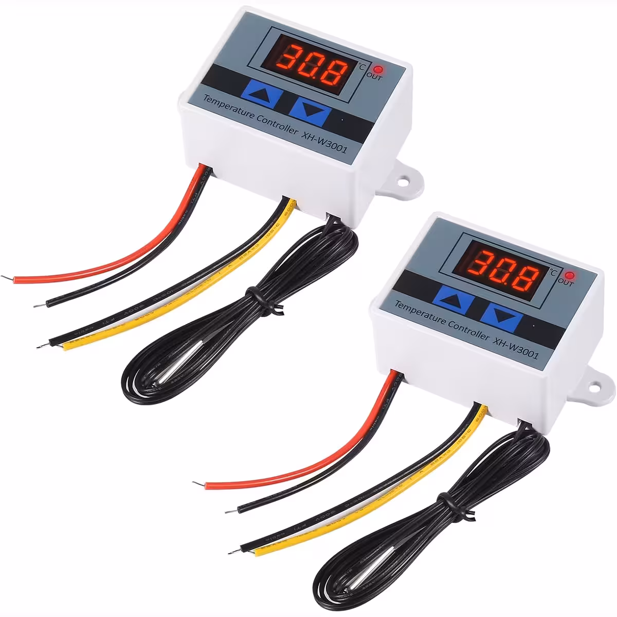 Termostats ar diviem režīmiem: apsilde un dzesēšana, diapazons -50 līdz +110°C