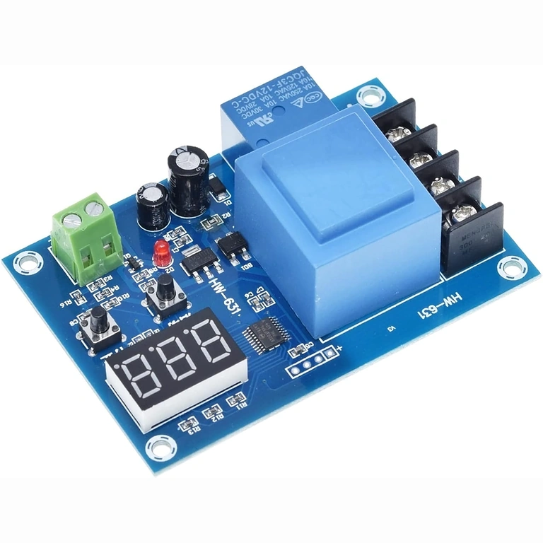 Digitālais baterijas uzlādes aizsargs Digitālais modulis ar pārslodzes aizsardzību Li-Ion un svina baterijām