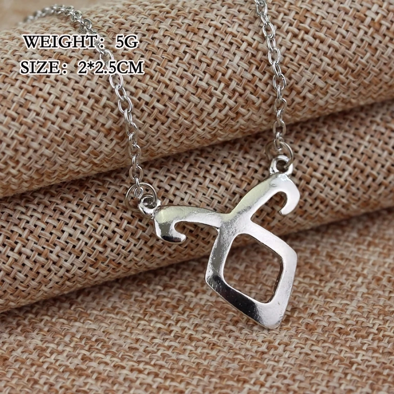 Fantāzijas eņģeļa kaklarota – Shadowhunters Sudraba fantāzijas rotaslieta iedvesmota no Shadowhunters un City of Bones