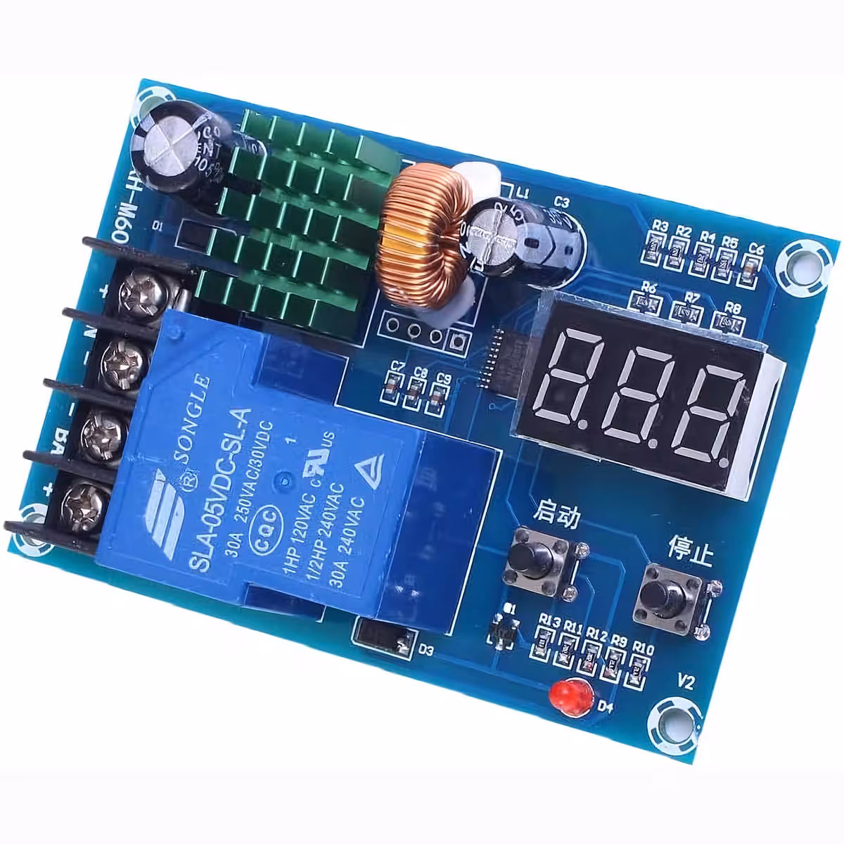 Sprieguma ierobežošanas modulis Li-Ion un svina baterijām