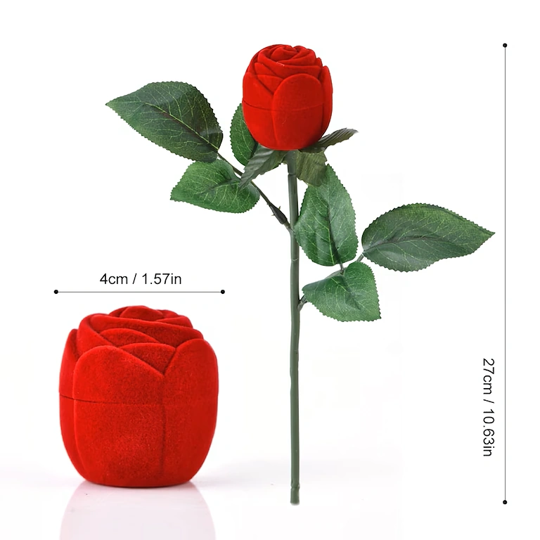 Sarkanā samta saderināšanās rožu kaste Saderināšanās kastīte – samta rožu dizains