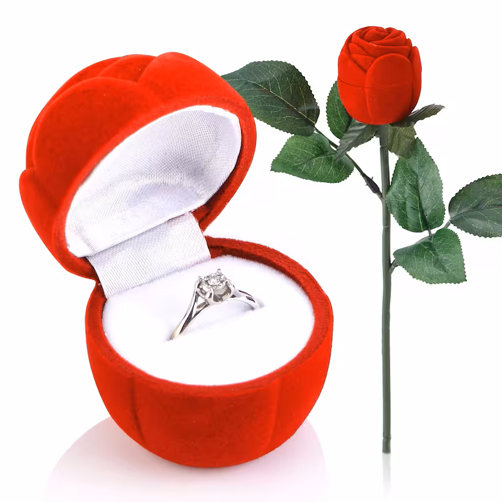 Samta roze kārbiņa gredzenam, auskariem vai kulonam – elegants un romantisks