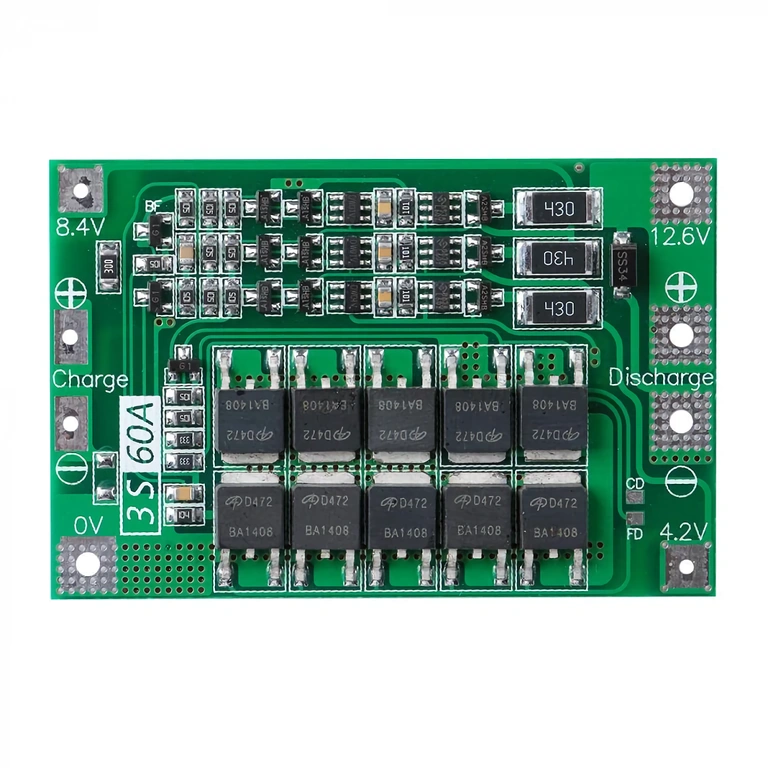 Elektroniska BMS plate akumulatoru aizsardzībai un balansēšanai