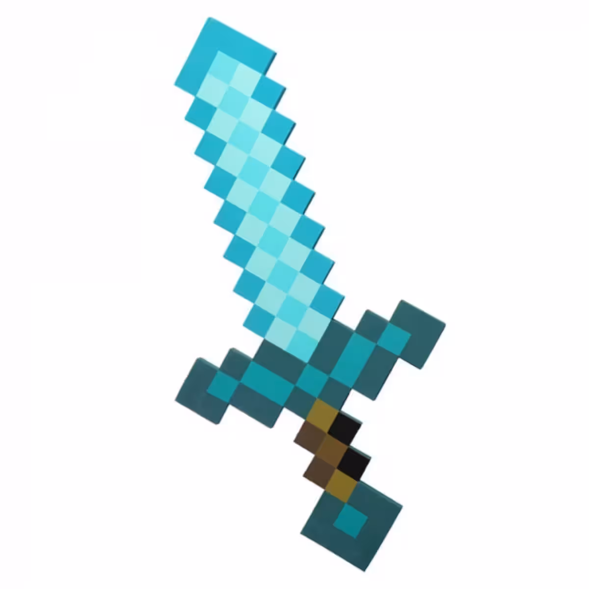 Pixelizēta zobena dizains, iedvesmojoties no Minecraft spēles