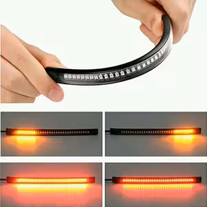 LED josla bremzēm un pagriezieniem motocikliem, skūteriem, ATV – 48 LED, elastīga