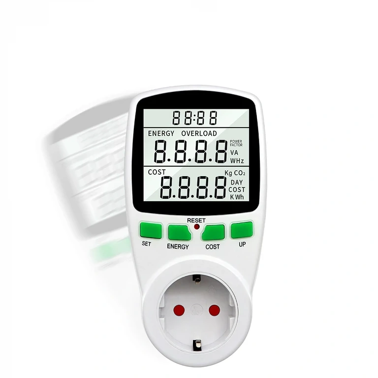 Ierīce ar kWh/cenas displeju un mēneša izmaksu aprēķinu funkcijām