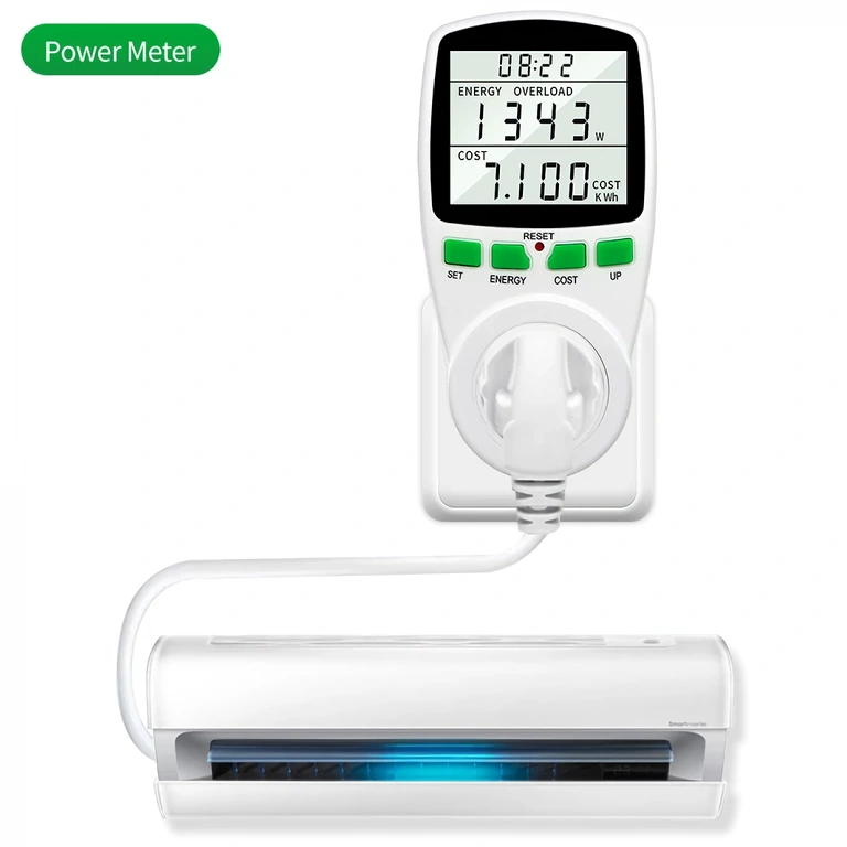 Elektriskās strāvas mērītājs patērētājiem, kas pieslēgti kontaktligzdai