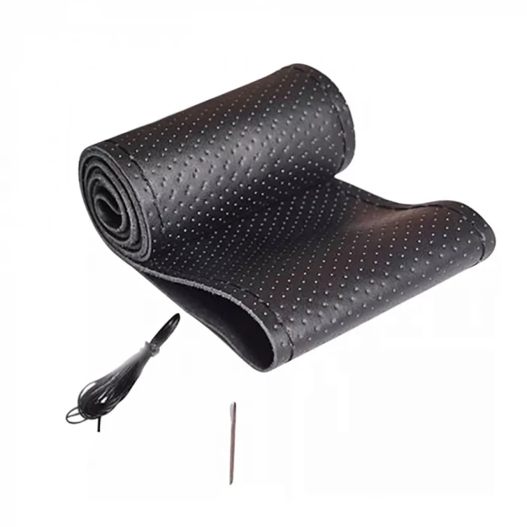 Universāls stūres pārvalks no dabīgās ādas auto stūrei