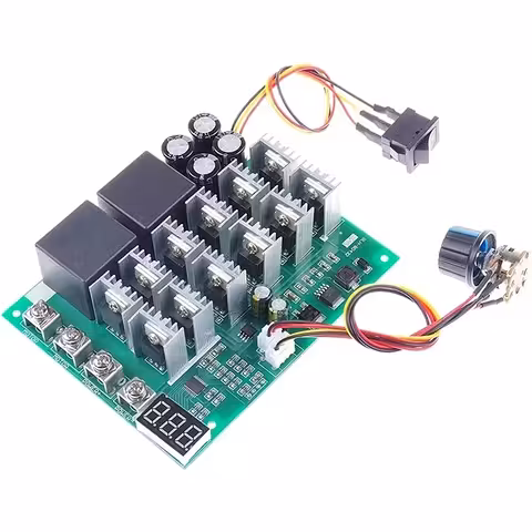 Digitālais PWM DC motora ātruma kontrolieris 60A 100A 12V-55V | DC motora un HHO ģeneratora ātruma regulators