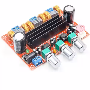 Stereo pastiprinātājs 2.1 TPA3116D2 – 2x50W + 100W subwoofers, D klase, audio modulis