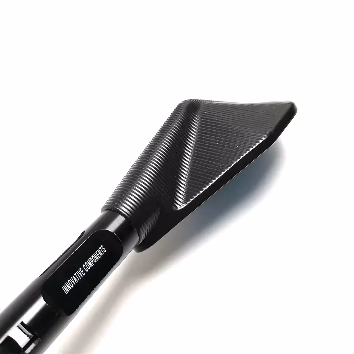 Sporta melnie stūres motocikla spoguļi, alumīnijs ar panorāmas stiklu