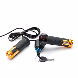 Droseles sviras ar kontaktu un akumulatora indikatoru velosipēdiem un elektriskajiem skūteriem – 12V–72V