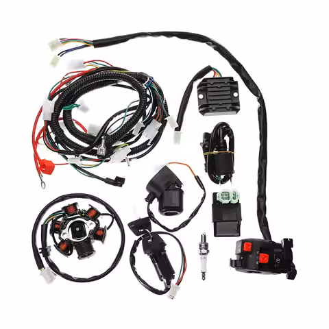 Pilna elektriskā instalācija ATV Cross GY6 125cc / 150cc – vadu komplekts + startera komponenti