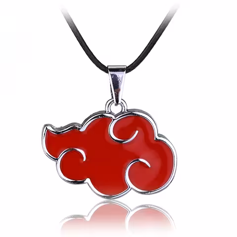 Naruto Akatsuki Red Cloud cosplay kulons – anime un otaku rotas