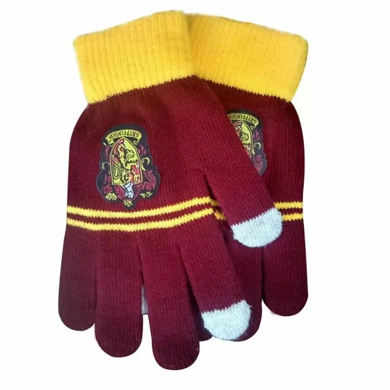 Ziemas Harry Potter cimdi Hogwarts Siltie Hogwarts cimdi, iedvesmoti no Harry Potter, ideāli ziemai un skārienekrāniem