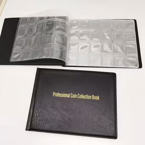 Monētu kolekcionēšanas albums – ietilpība 240 monētām