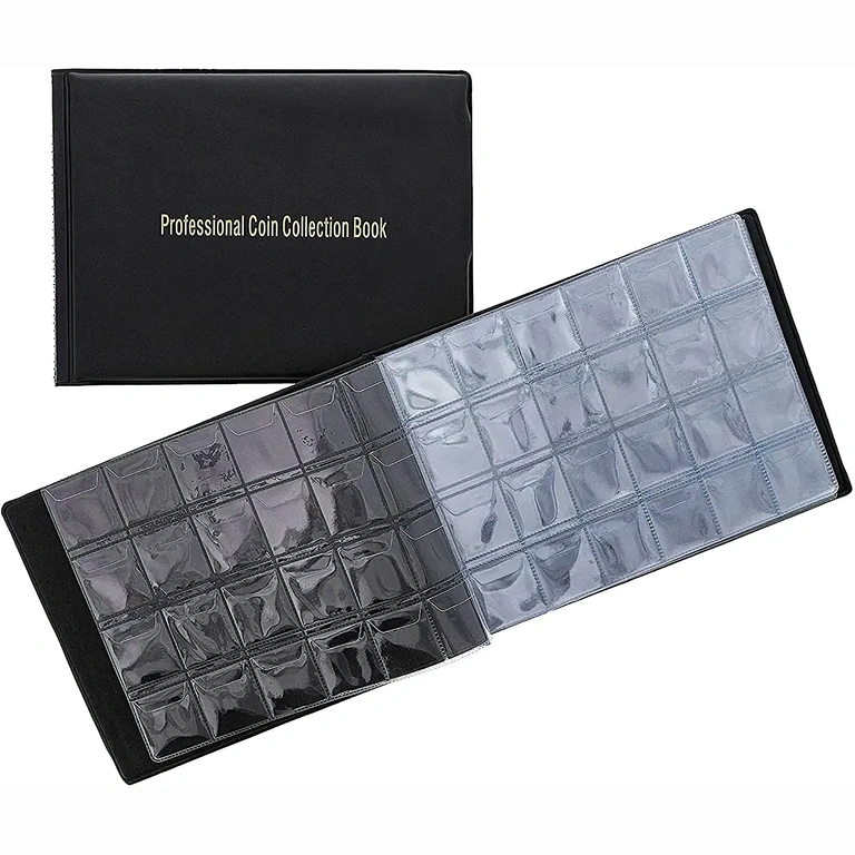 Mape no ekoloģiska OPP materiāla, aizsargā monētas