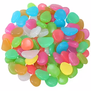 Dekoratīvi fosforescenti akmeņi dārzam, akvārijam un interjeram – spīdīgi fosforescenti akmeņi