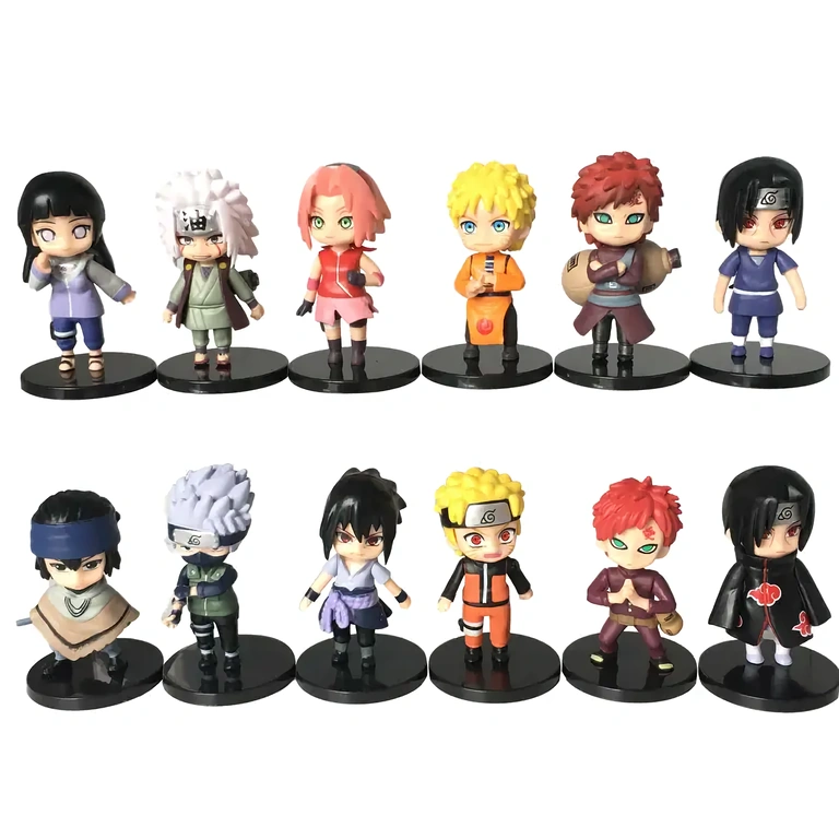 Mini-figūriņu rotaļlietas, iedvesmotas no anime Naruto Shippuden