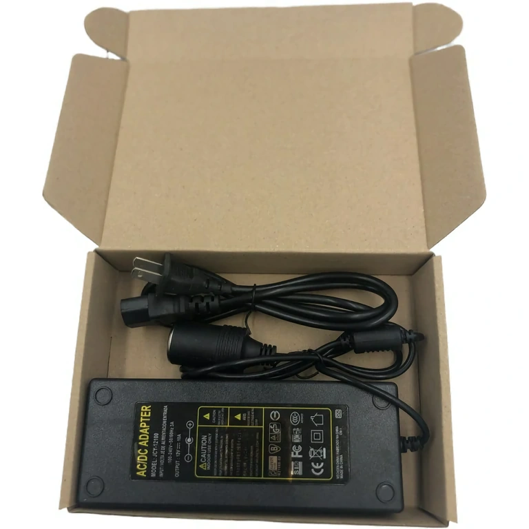 Strāvas pārveidotājs 220V AC uz 12V DC 10A mājas un automašīnu lietošanai