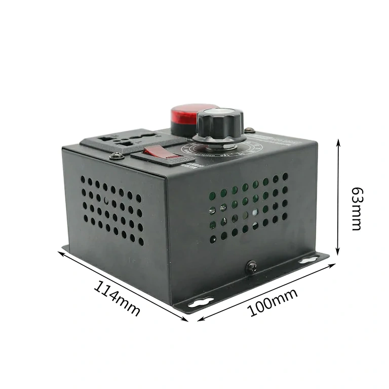 Motora apgriezienu kontrolieris ar voltmetru Elektrisko motoru ātruma regulators ar digitālo displeju un IESLĒGT/IZSLĒGT slēdzi