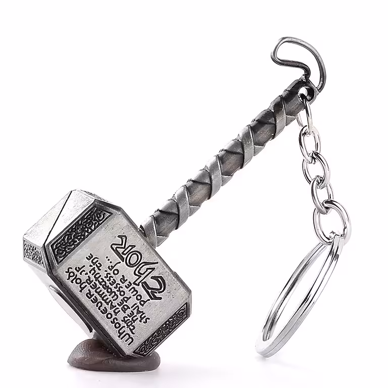 Thor āmura atslēgu piekariņš – Mjolnir kulons, leģendārā pērkona dieva āmurs