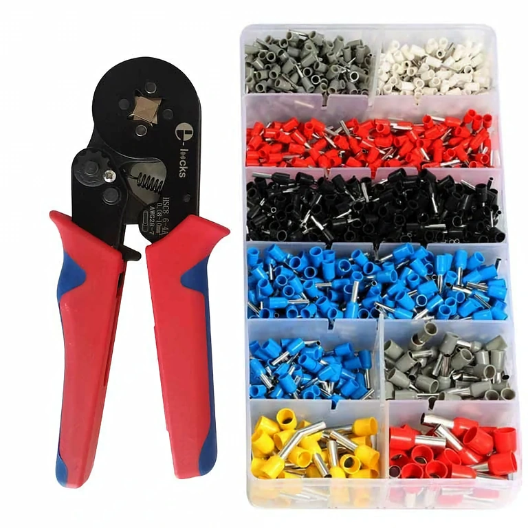 Knaibles ar automātisku regulēšanu un klikšķa mehānismu ferrules spailēm