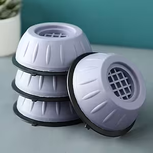 Pretvibrācijas gumijas kājiņu komplekts veļas mašīnai un žāvētājam – 4 gab. trokšņa un slīdēšanas novēršanai