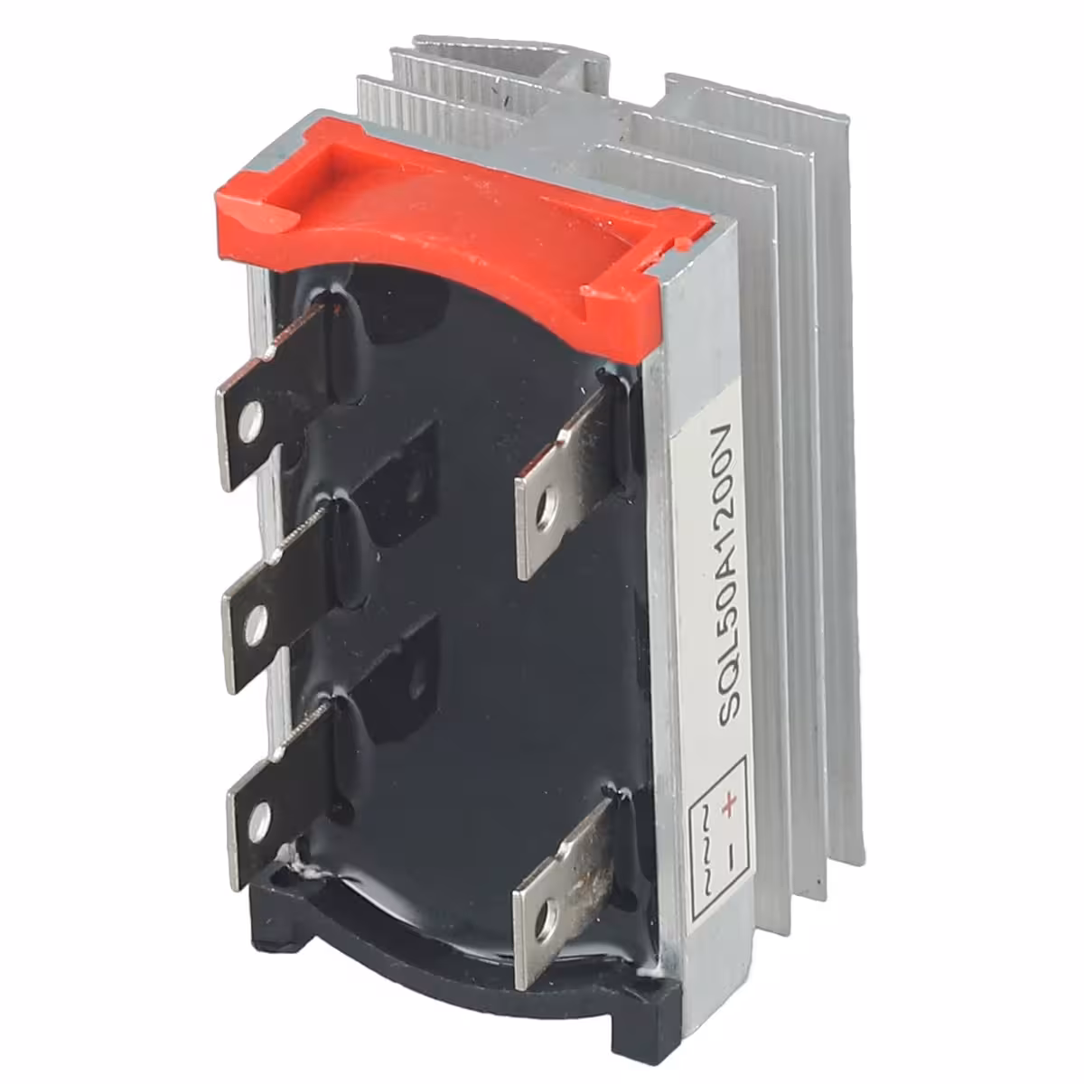 Trīsfāžu tilta taisngriezis ar izturīgu alumīnija korpusu, 50A