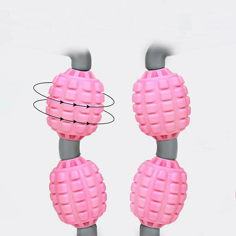 Anticelulīta masāžas aparāts ādas tonusa uzlabošanai Rokas anticelulīta masāžas aparāts ar 5 silikona ruļļiem ādas stingrumam