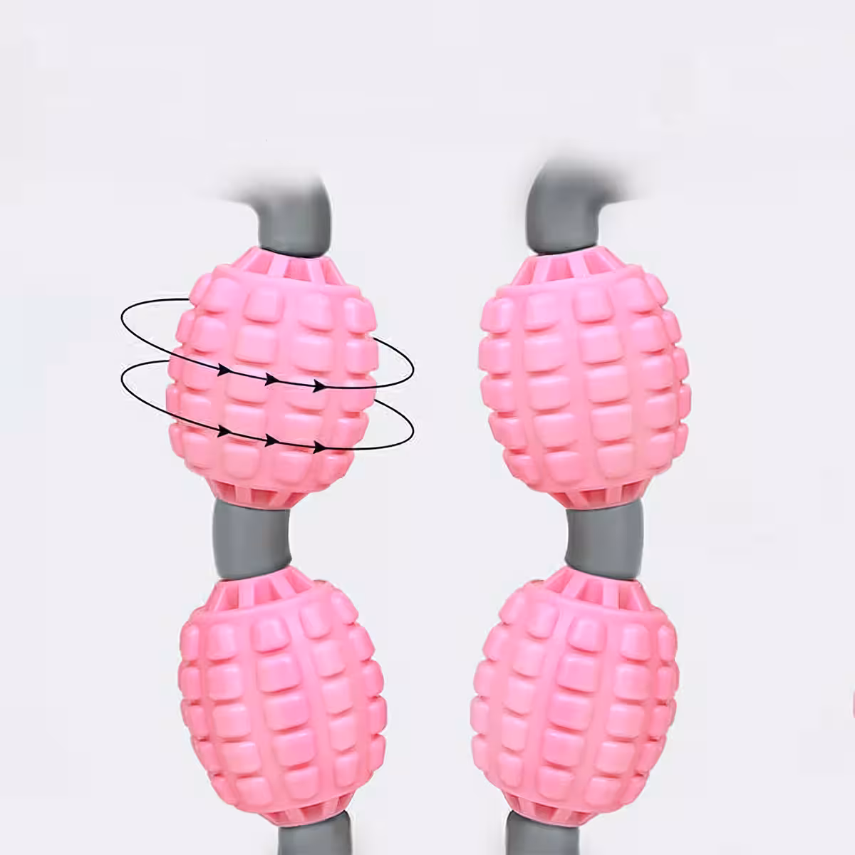 Rokas anticelulīta masāžas aparāts ar 5 silikona ruļļiem ādas stingrumam