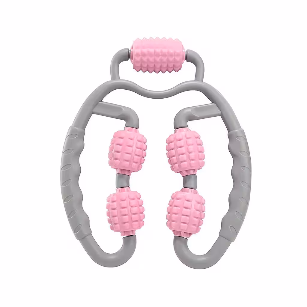 Rokas muskuļu masāžas ierīce ar 5 rullīšiem – relaksācija ķermenim, kaklam, kājām, anticelulīta