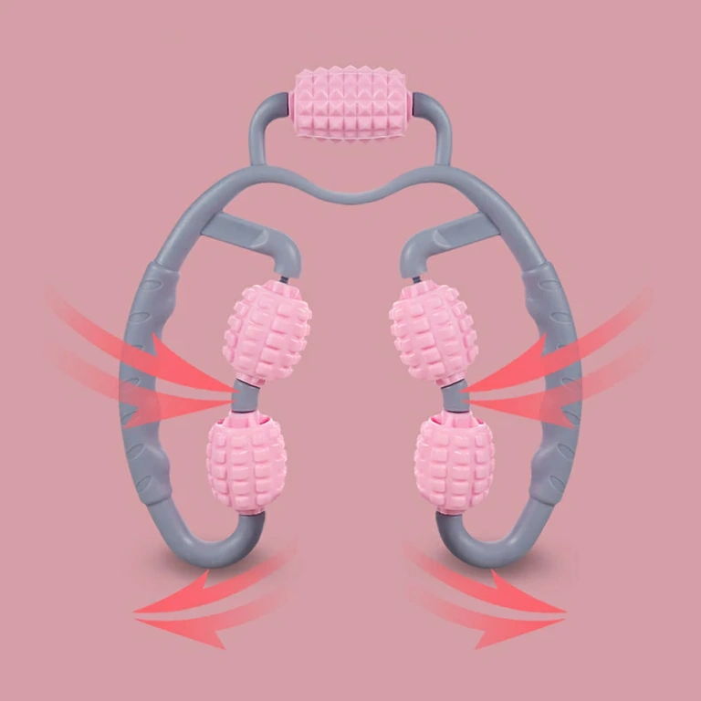 Masāžas aparāts ar silikona ruļļiem ķermenim Anticelulīta un muskuļu masāžas ierīce ar silikona ruļļiem ādai un muskuļiem