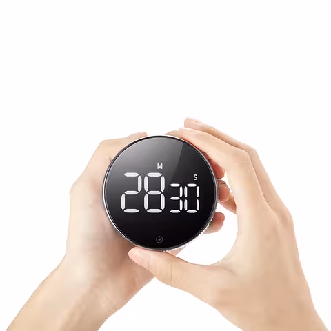 Digitālais virtuves taimeris ar LED signalizāciju – profesionāls taimeris ar magnētu un lielu ekrānu