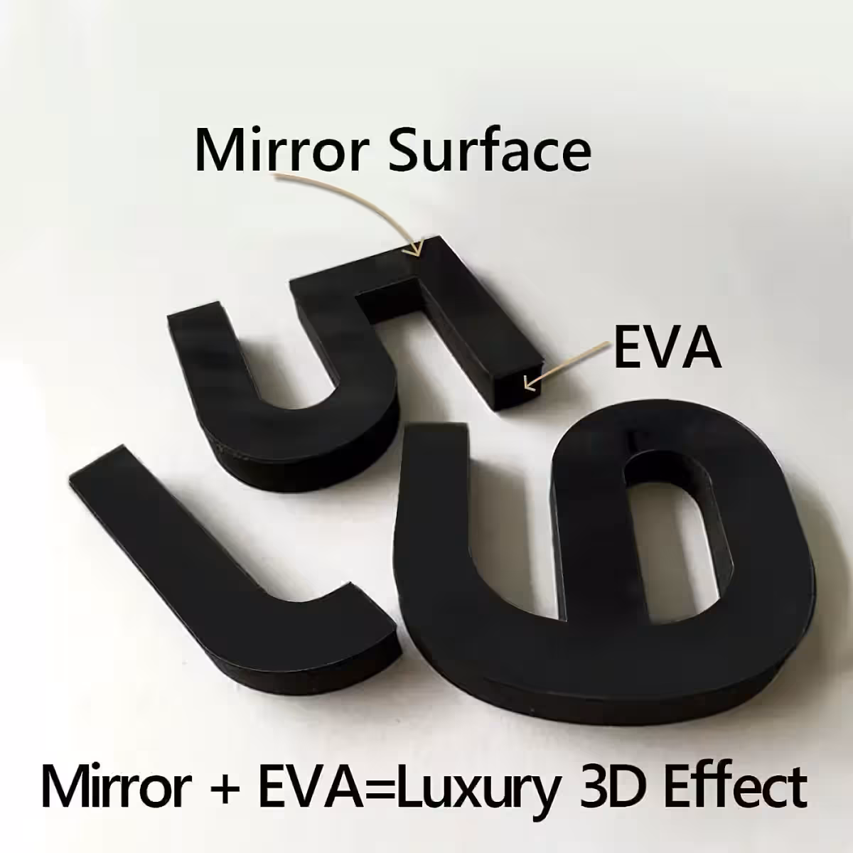 Liels melns spīdīgs pulkstenis, 3D efekts, viegla montāža ar trafaretu