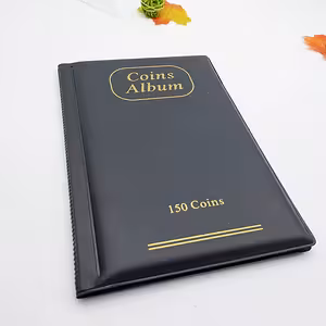 Monētu kolekcijas albums – 150 nodalījumi numismātikai, pastmarkām un žetoniem