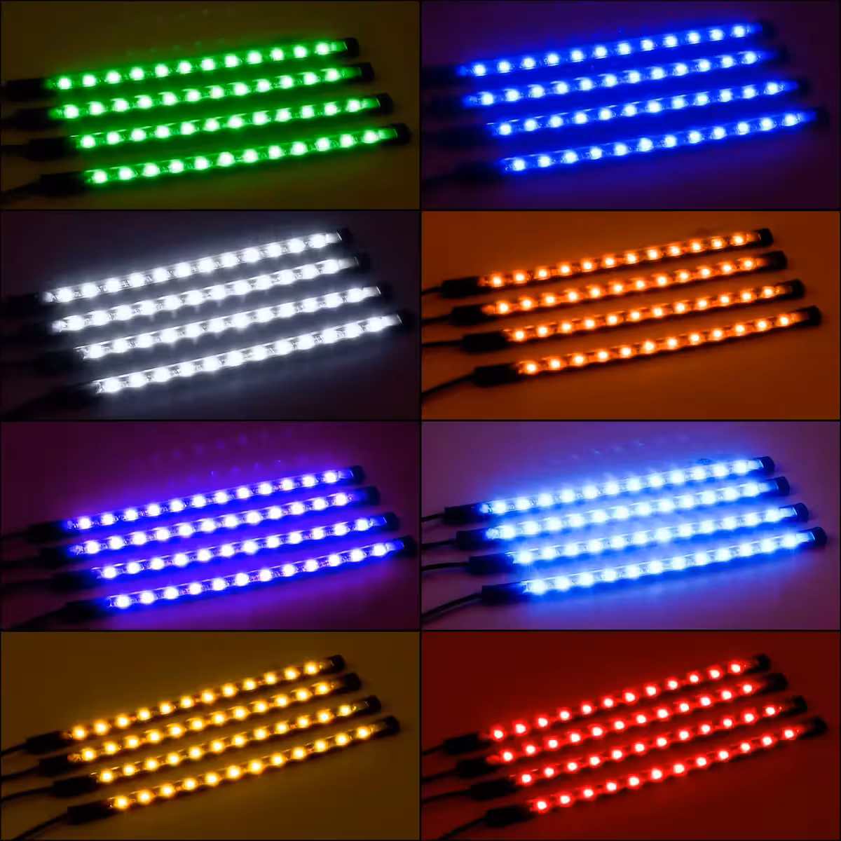 Elastīga LED RGB lenta auto interjeram