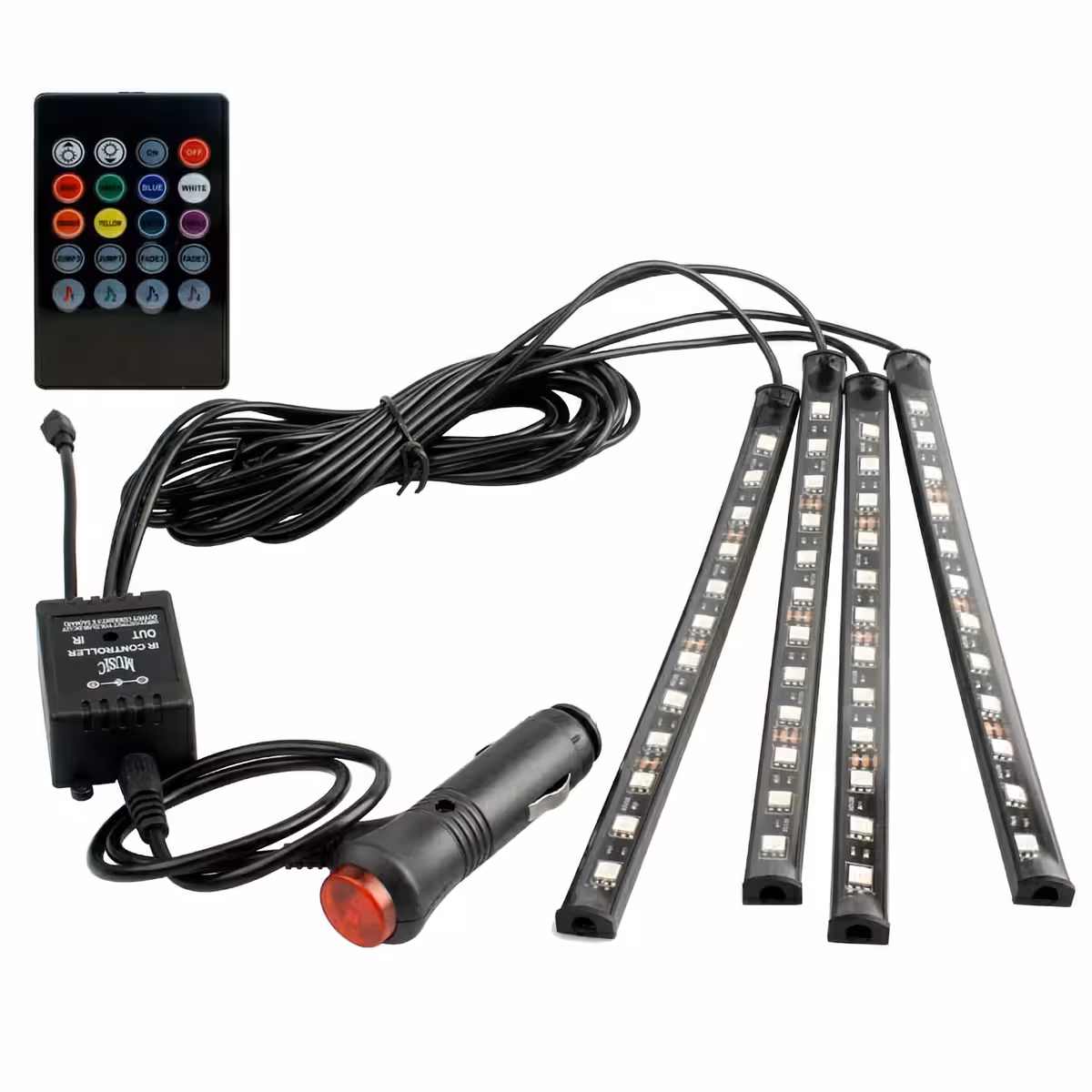 LED RGB lenta auto interjeram