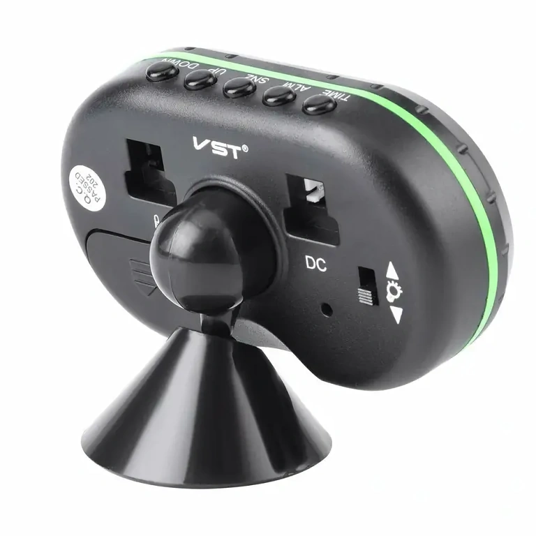 Digitālais pulkstenis sprieguma un temperatūras displejam auto