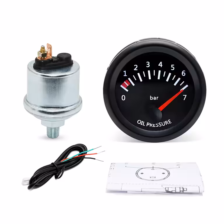 Digitālais motoreļļas spiediena indikators – elektronisks manometrs traktoram 12V
