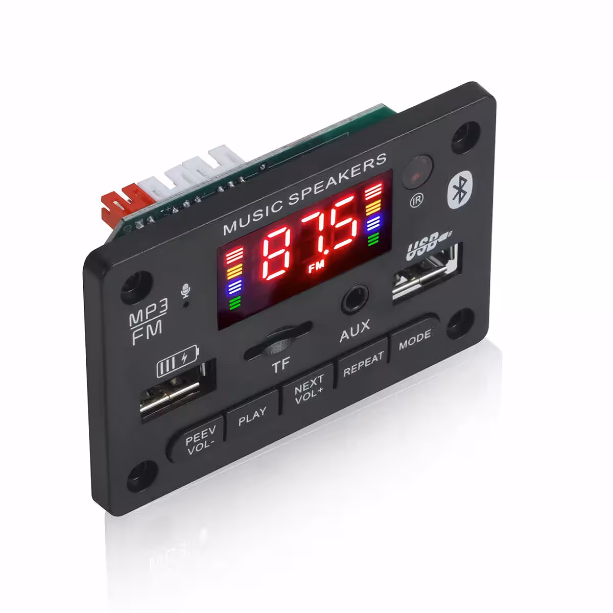 Audio plāksne ar Bluetooth 5.0 un 40W+40W stereo izeju.