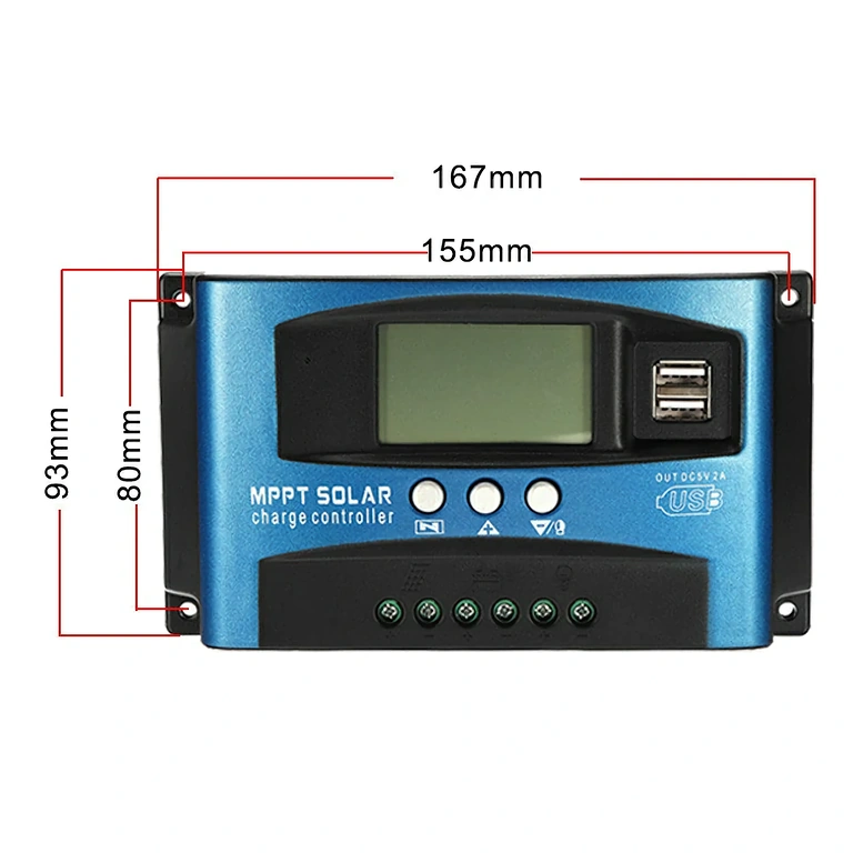 Mazs saules uzlādes regulators.