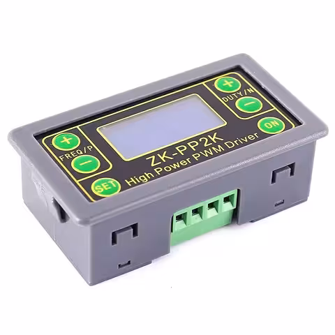 PWM regulators 5V–24V 8A – ātruma, signāla un taimeru kontrole