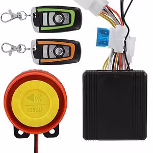 Motocikla/skūtera/ATV signalizācijas sistēma – 125 dB, 2 tālvadības pultis, motora kontrole