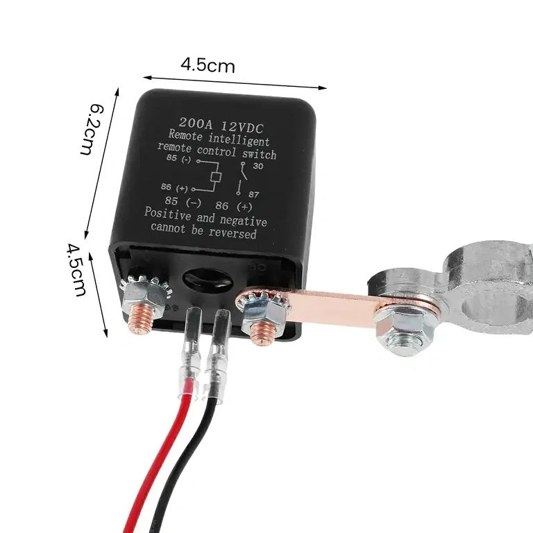 Tālvadības ierīce akumulatora barošanas izslēgšanai