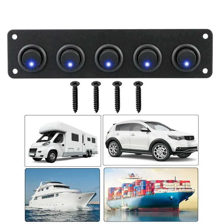 Panelis uzstādīts automašīnas panelī Piemērs paneļa montāžai automašīnas panelī